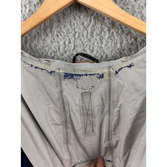 L.L. Bean TEK Waterproof Rain Jacket Blue Women’s Large Hooded Long Coat - Picture 3 of 9